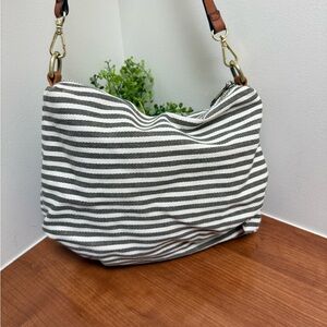 Joy Susan Brown Adjustable Strap Shoulder Purse Bag EUC